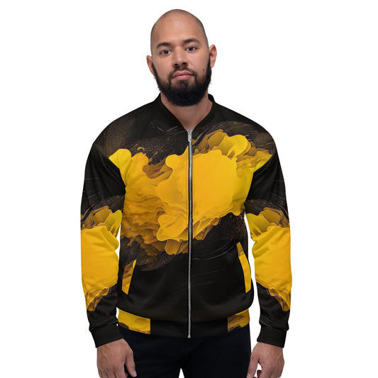 Funky Tiger® Urban Jungle Yellow Fusion Bomber Jacket