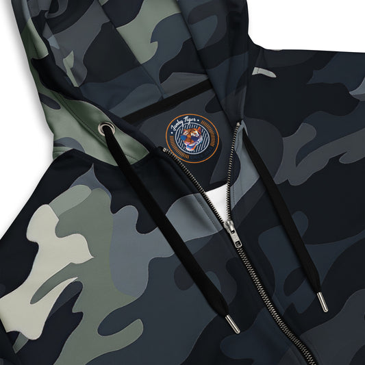 Funky Tiger® Urban Stealth Black Camo Hoodie