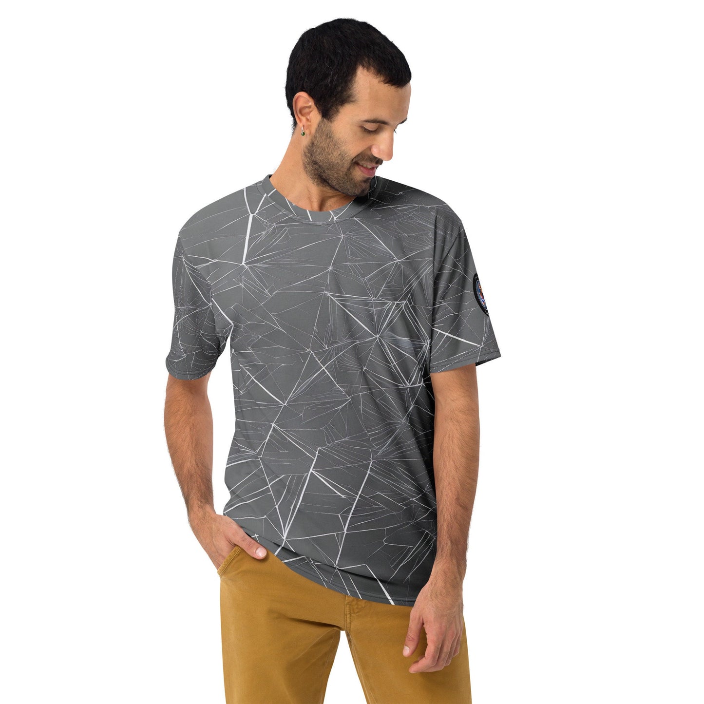 Funky Tiger Men's Slate Premium Polyester T-shirt